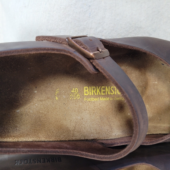 Birkenstock Mantova Mary Jane oiled leather Habana 40 narrow 9-9.5 - Picture 5 of 13